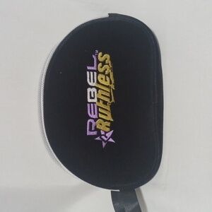 REBEL RUTHLESS TRAVEL BAG SIZE 11.5×8.5 in a soft black material